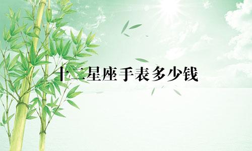 十二星座手表多少钱
