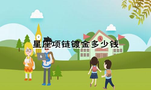 星座项链镀金多少钱