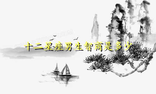 十二星座男生智商是多少