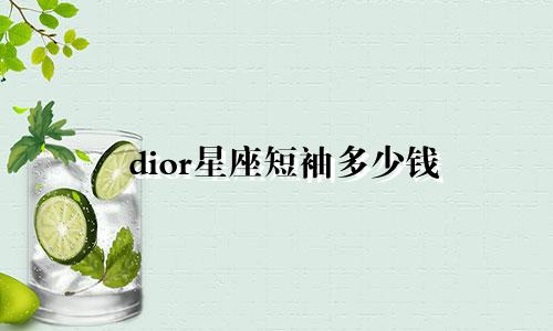dior星座短袖多少钱