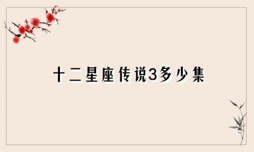 十二星座传说3多少集