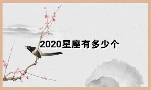2020星座有多少个