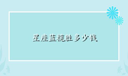 星座蓝揽胜多少钱
