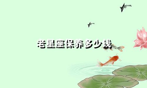老星座保养多少钱