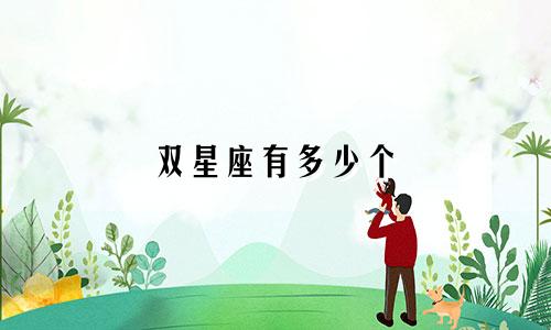 双星座有多少个