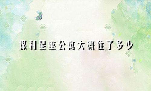 保利星座公寓大概住了多少
