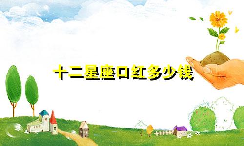 十二星座口红多少钱