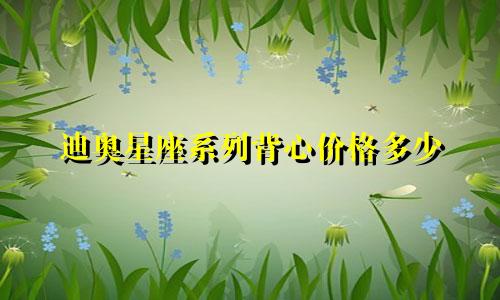 迪奥星座系列背心价格多少