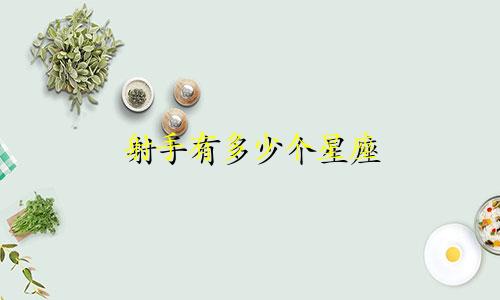 射手有多少个星座