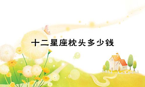 十二星座枕头多少钱