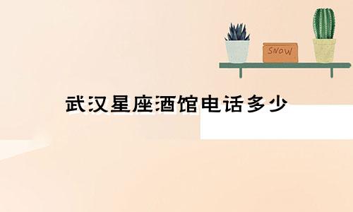武汉星座酒馆电话多少
