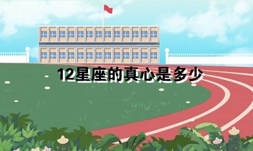 12星座的真心是多少
