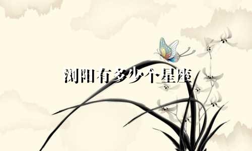 浏阳有多少个星座