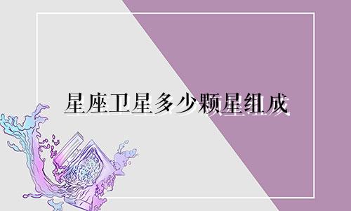 星座卫星多少颗星组成