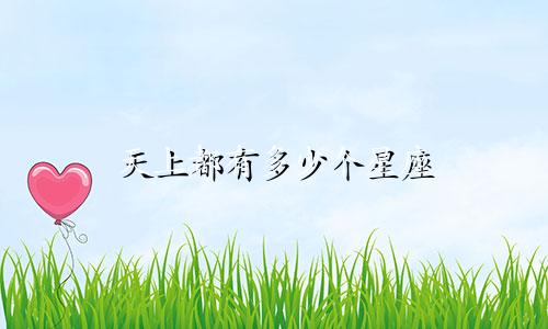 天上都有多少个星座