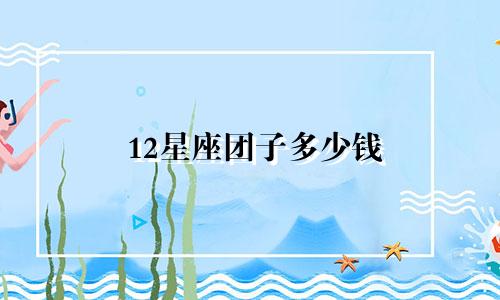 12星座团子多少钱