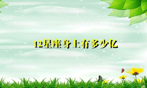 12星座身上有多少亿