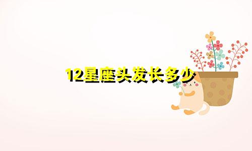 12星座头发长多少