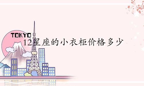 12星座的小衣柜价格多少