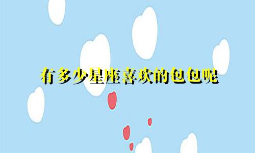 有多少星座喜欢的包包呢