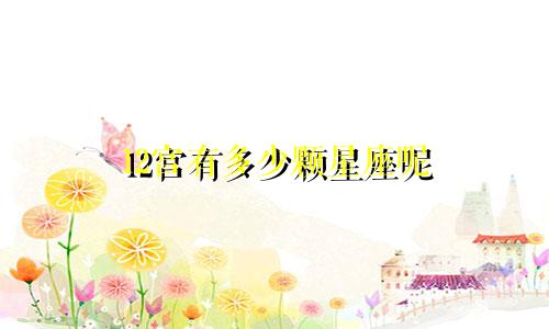 12宫有多少颗星座呢