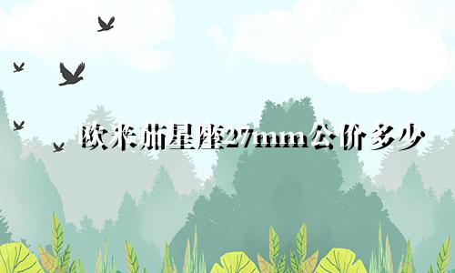 欧米茄星座27mm公价多少