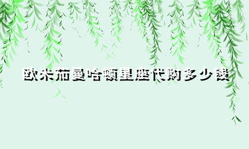 欧米茄曼哈顿星座代购多少钱