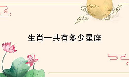 生肖一共有多少星座