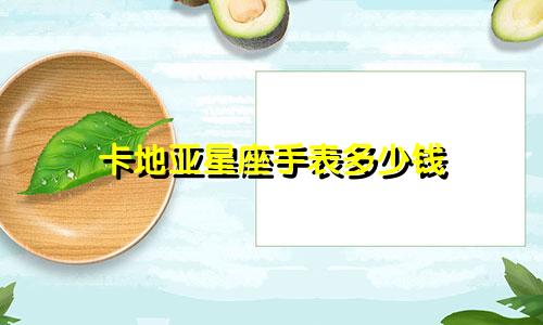 卡地亚星座手表多少钱