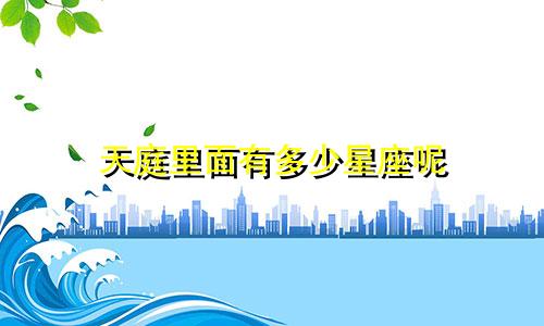 天庭里面有多少星座呢