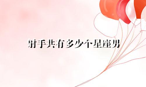 射手共有多少个星座男