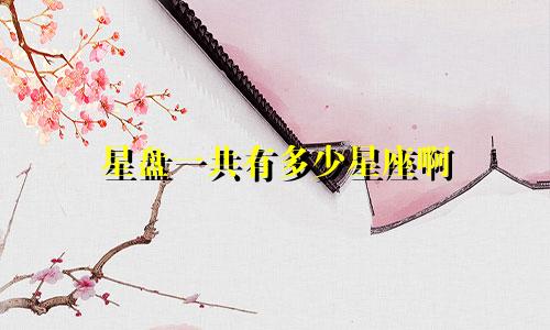 星盘一共有多少星座啊