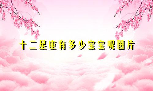 十二星座有多少宝宝呢图片