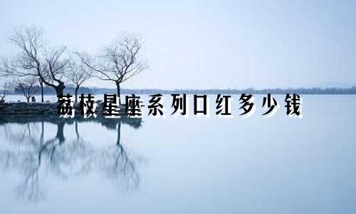 荔枝星座系列口红多少钱