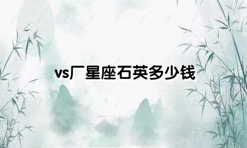 vs厂星座石英多少钱