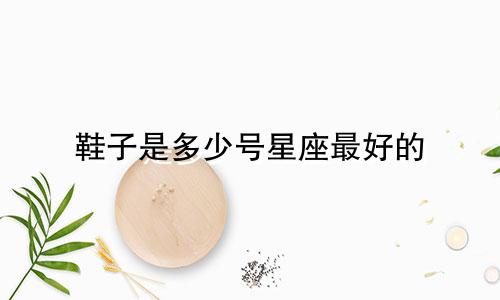 鞋子是多少号星座最好的