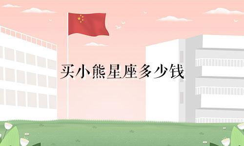 买小熊星座多少钱