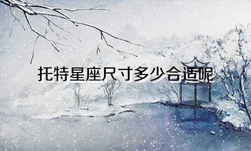 托特星座尺寸多少合适呢