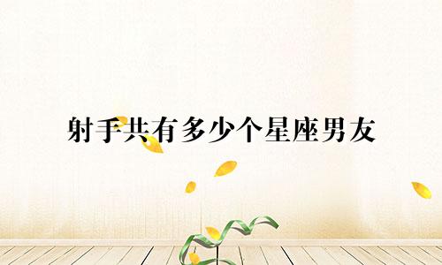 射手共有多少个星座男友