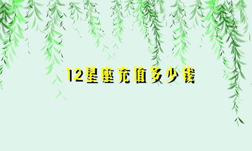 12星座充值多少钱