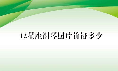 12星座钢琴图片价格多少