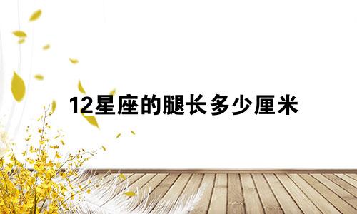 12星座的腿长多少厘米