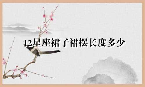 12星座裙子裙摆长度多少