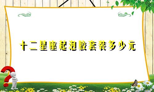 十二星座起泡胶套装多少元