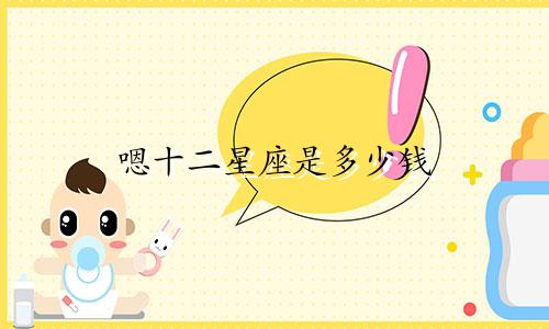 嗯十二星座是多少钱