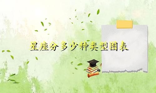 星座分多少种类型图表