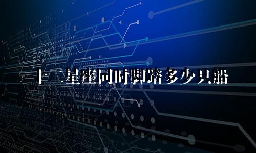 十二星座同时脚踏多少只船
