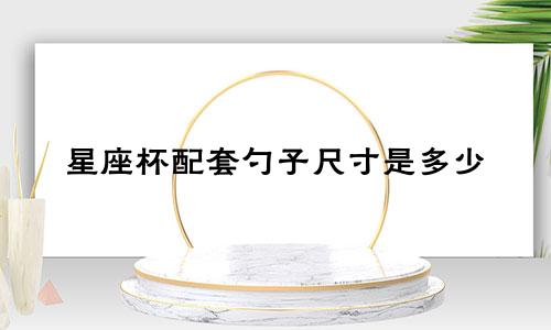 星座杯配套勺子尺寸是多少