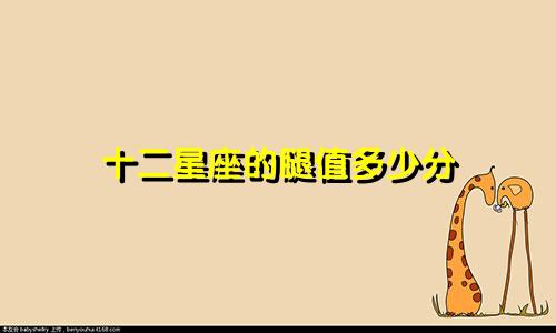 十二星座的腿值多少分