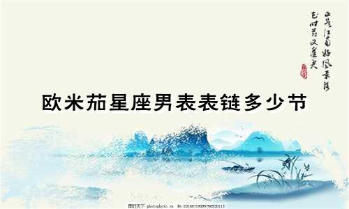 欧米茄星座男表表链多少节